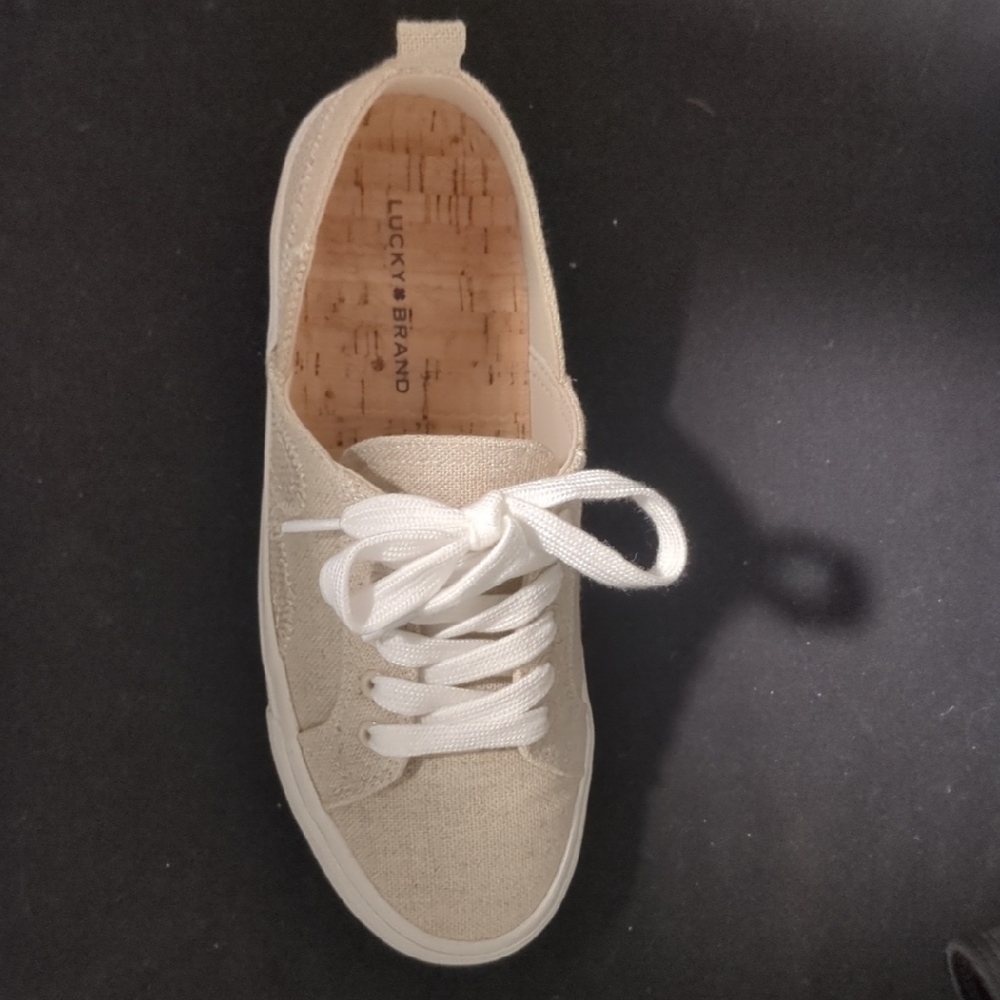 Lucky Brand Women's Tan Canvas Sneakers